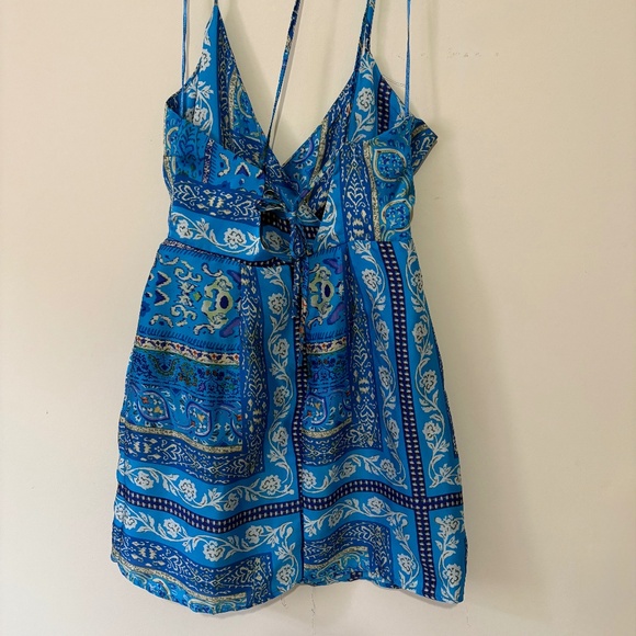 Zara Blue Printed Dress (3 for $75) - Picture 2 of 3